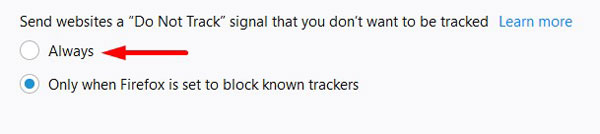 Do Not Track Request
