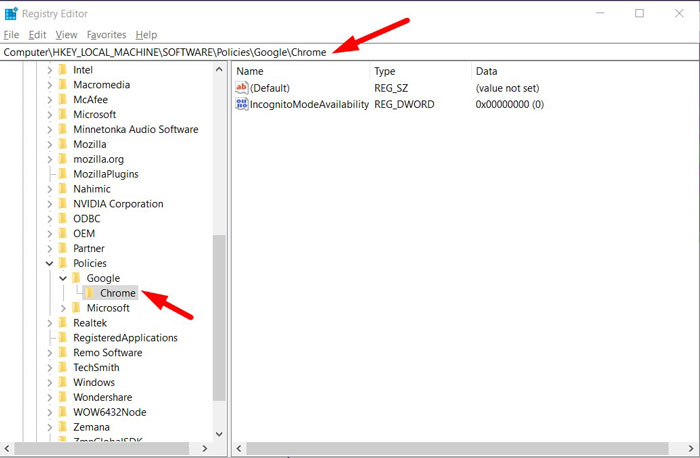 Disable Incognito in Chrome 2