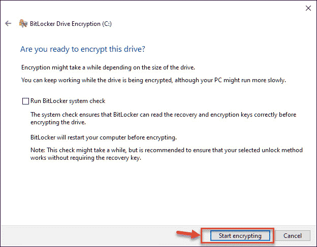 Start encrypting