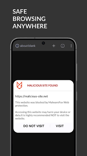 MalwareFox Android — Web Browsing Protection